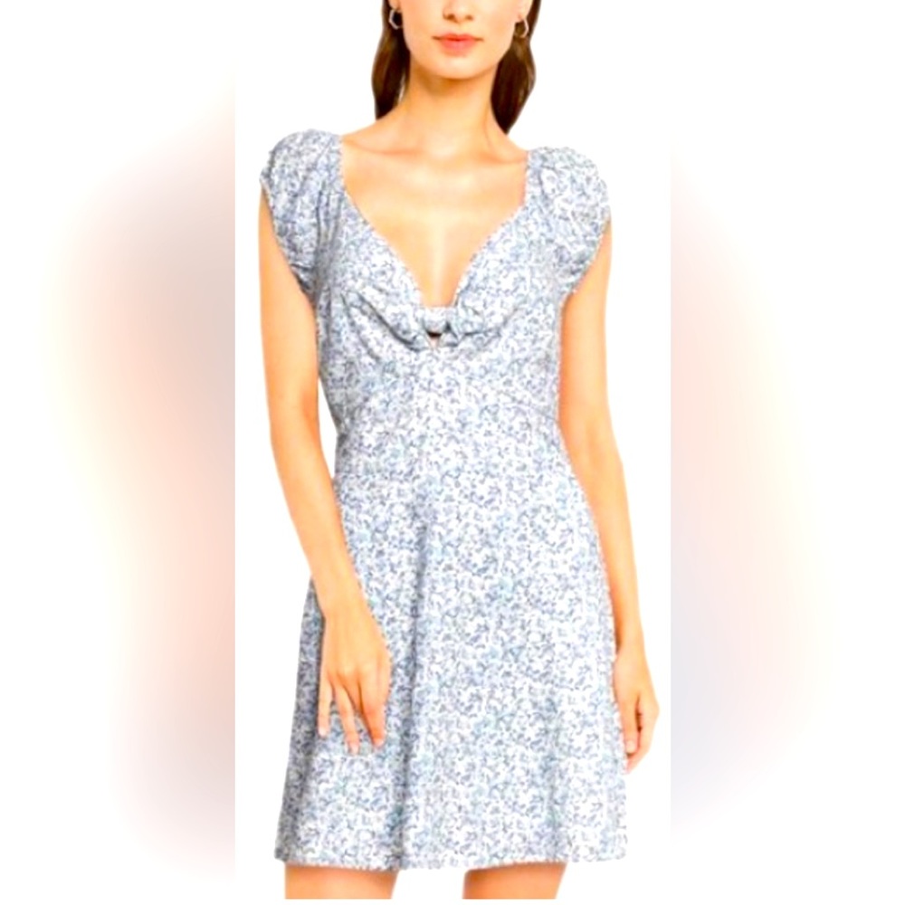 Abercrombie & Fitch Knot-Front Mini Dress